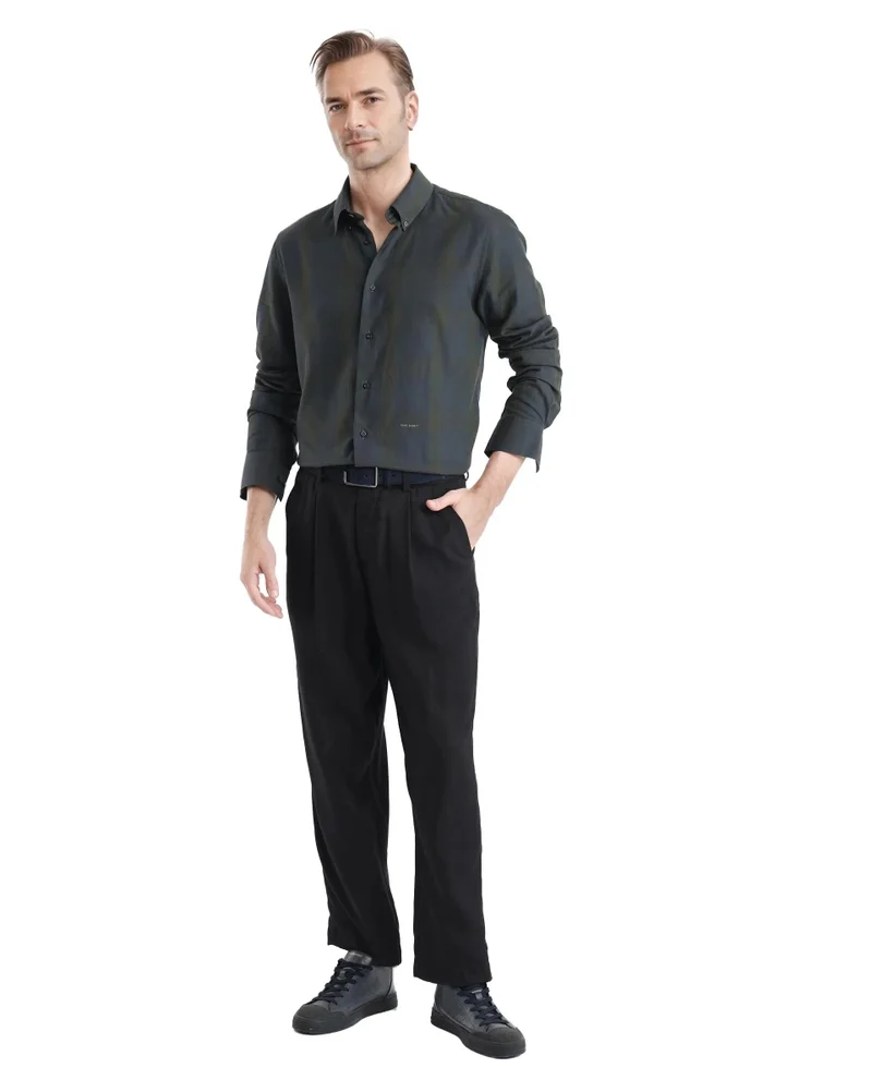 Rare Rabbit Men's Regular Fit Check Shirt