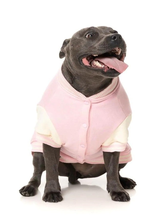 FuzzYard Letterman Jacket for Dogs Retro Style Varsity Jacket (Pink, Size 4) - Image 5