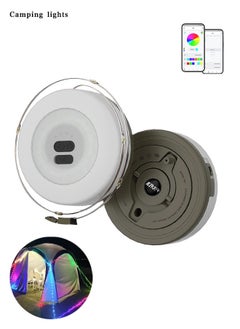 Generic Colored light，RGB Camping String Lights, App can control the light color, for Outdoor Decor in Tents, Awning, Garden u0026 Festivals, Camping Essentials (22.97FT)  - Image 1