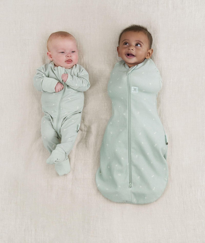 ergoPouch Cocoon Swaddle Sack 0.2 TOG - Baby Sleep Sack, Gentle Snug Fit Helps Calm Startle Reflex, Ideal for Arms In/Out Sleeping, Soft Breathable Fabric for Better Sleep (0-3 Months, Sage) - Image 2