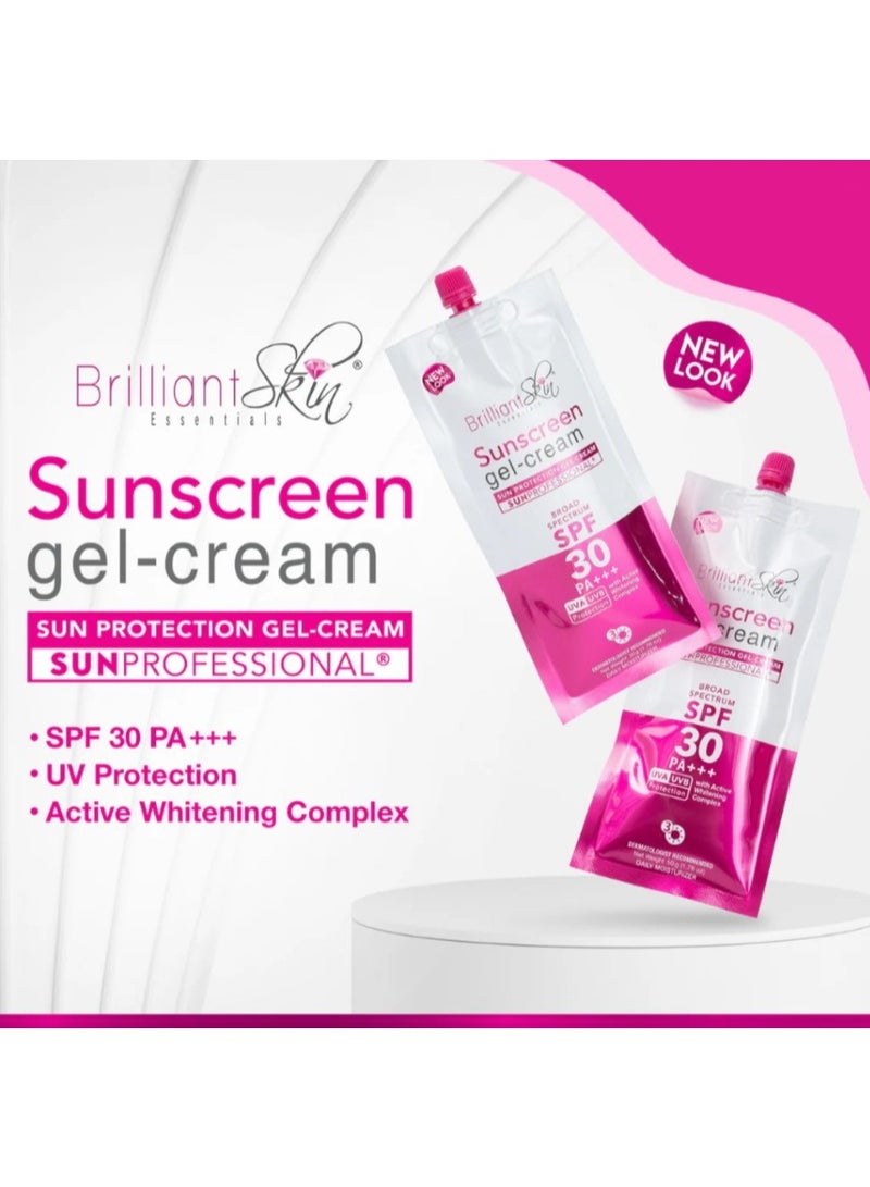 Brilliant Skin Sunscreen Gel-Cream SPF30 PA+++ 50g - Lightweight UV Protection Cream - Image 5