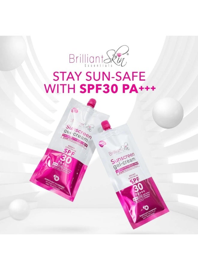 Brilliant Skin Sunscreen Gel-Cream SPF30 PA+++ 50g - Lightweight UV Protection Cream - Image 4