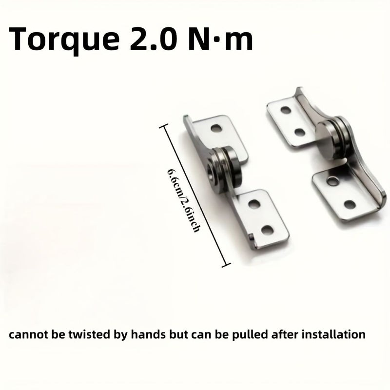 2pcs Hinge Shaft Metal Shock Absorber Torque 2.0 Nm 180 Degree Flip Stops Any Position Left Right Pair - Image 2