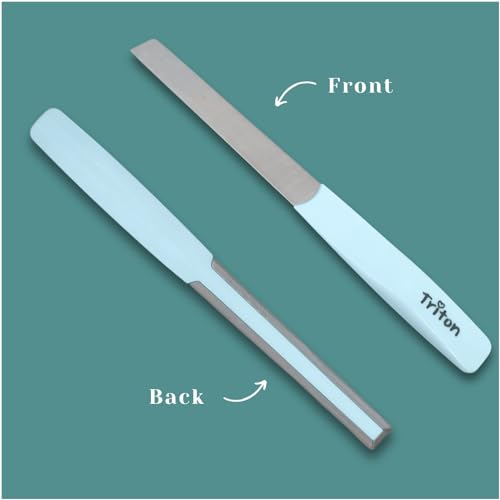 TRITON Professional Nickel Coated Nail Shaper Filer Manicure n Pedicure Tool, Finger n Toe Nail Shaper for Shaping, Smoothing n Nail Art, Light Blue - Image 4
