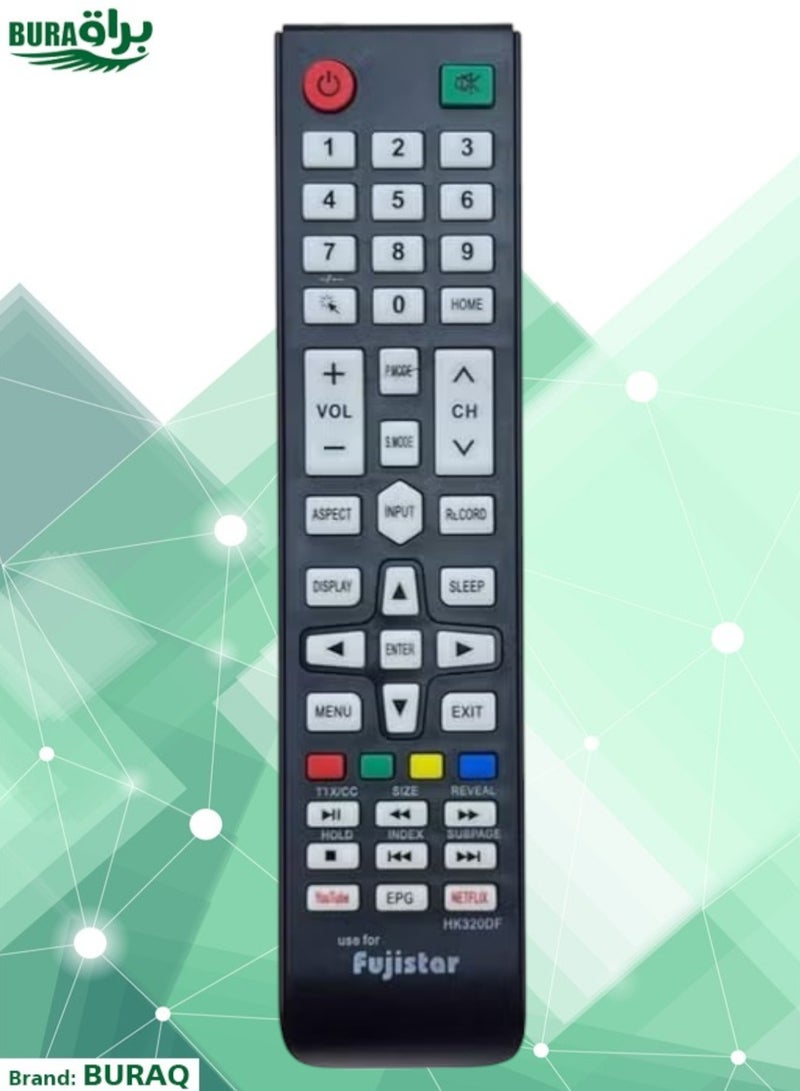 BURAQ Fuji star TV Remote - Replacement Remote Control Compatible For Fuji star LED TVs