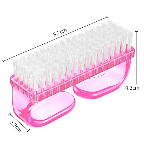 Calitate24 Nail Brush Set (Pack of 4) – Soft Plastic Handle Nail Cleaning Brushes for Fingernails & Toenails, Manicure & Pedicure Tools for Men & Women, Multicolor - Image 4