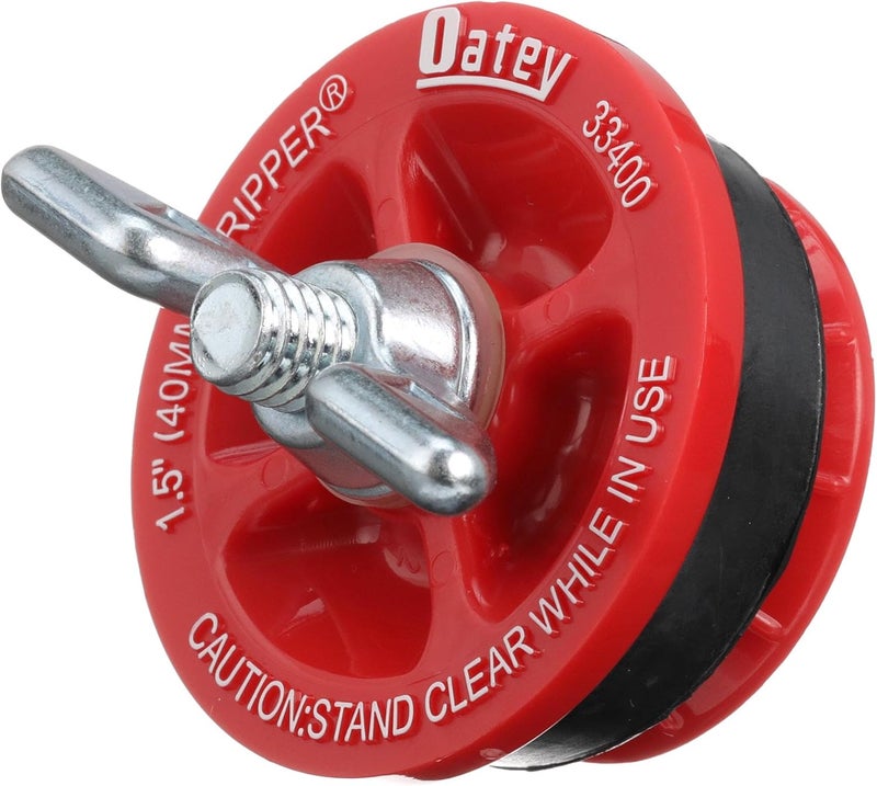 Oatey 33400 Mechanical Test Plug - 1.5 Inch, Plastic, Red, 5 Psi Back, 110 Deg F - Image 2
