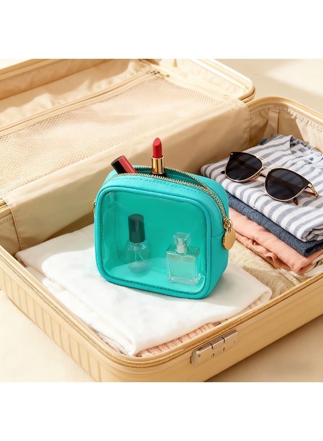 LEXIN 1pc Transparent Cosmetic Bag Mini Cosmetic Bag Women's Transparent Pouch Zipper Cute Pouch Makeup Travel Toiletries Wallet Storage Bag - Image 1
