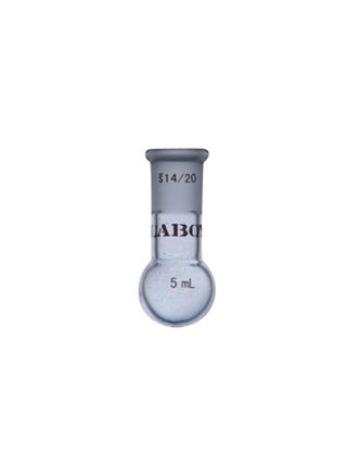 Glass 5mL Single Neck Round Bottom Boiling Flask Heavy Wall with 14/20 Joint Heating Distillation Reaction Receiving Flask Organic Chemistry Lab Glassware - pzsku/Z98654EE7B35E5ADC5CC4Z/45/_/1732337084/b626f17b-ffcc-4cac-aefb-30c170a42f2f