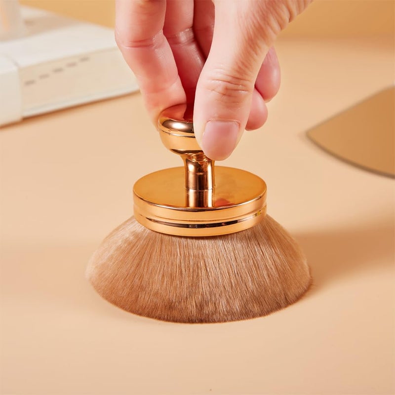 COSHINE Extra Large Rose Gold Self Tanning Blend Brush, 3 Inch Width Professional Kabuki Powder, Foundation, Blusher, Bronzer, Self-tanner Face and Body Brush - Image 4