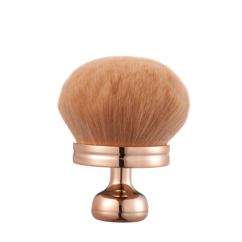 COSHINE Extra Large Rose Gold Self Tanning Blend Brush, 3 Inch Width Professional Kabuki Powder, Foundation, Blusher, Bronzer, Self-tanner Face and Body Brush - Image 1
