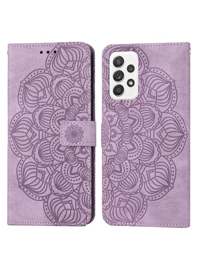 S-TOP Case For Samsung Galaxy A23 Mandala Embossed Flip Leather Phone Case - Image 1