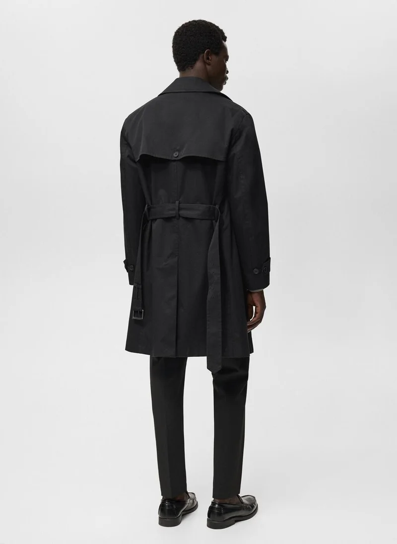 مانجو مان Water-repellent belted trench coat