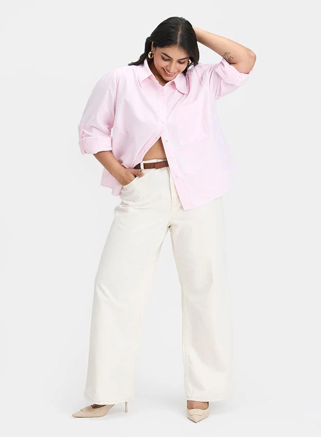 فيرجيو قميص قطن فيرجيو بجيوب مرقعة