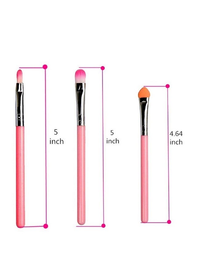 Seaspirit Eye Shadow Eyebrow Eyeliner Eyelash Lip Brush Cosmetic Tool Make Up Eye Brush Set(Multicolor) Set Of 5 (Pack Of 2) - Image 4