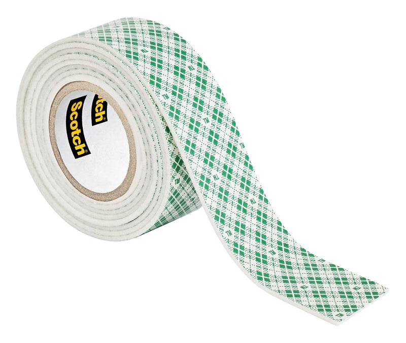 Scotch  Mount Indoor Tape 1 In X 50 In (2.54Cm X 1.27M) Holds Up 6.8 Kg Whole Roll White Color Multi-Surface Easy To Use No Tools Double Sided Adhesive Tape 1 Roll/Pack - Image 2