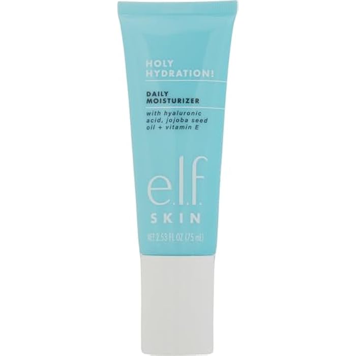 elf e.l.f. SKIN Holy Hydration! Daily Hydration Moisturizer, Ultra-Hydrating Formula, Infused with Aloe, Jojoba Oil & Shea Butter, Vegan & Cruelty-Free, 2.53 Fl Oz - Image 2