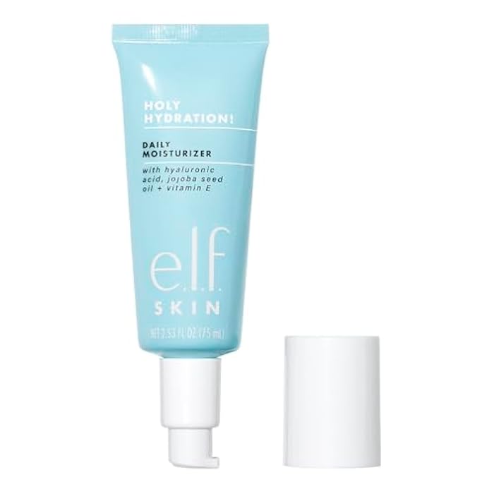 elf e.l.f. SKIN Holy Hydration! Daily Hydration Moisturizer, Ultra-Hydrating Formula, Infused with Aloe, Jojoba Oil & Shea Butter, Vegan & Cruelty-Free, 2.53 Fl Oz - Image 4