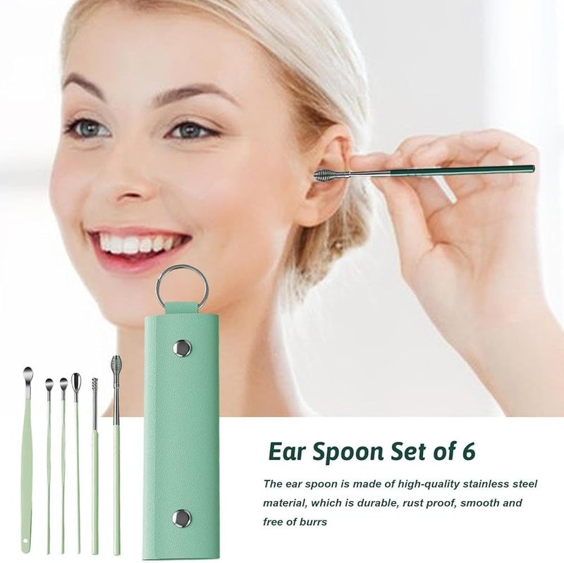 GQ Ear Wax Removal,Ear Removal Tool Ear Wax Curette - Stainless Steel Portable Ear Cleaning Tool Set, Ear Scoop Set for Women Men and Adults - Image 5