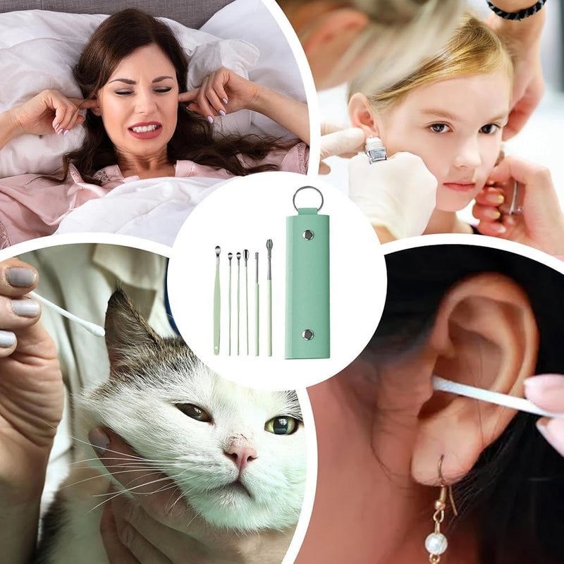 GQ Ear Wax Removal,Ear Removal Tool Ear Wax Curette - Stainless Steel Portable Ear Cleaning Tool Set, Ear Scoop Set for Women Men and Adults - Image 4