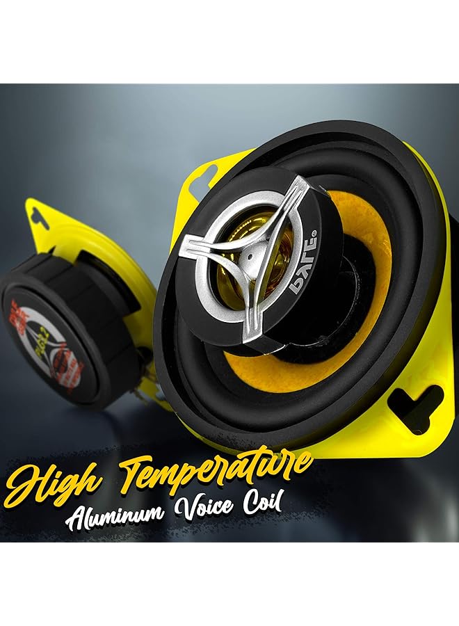 Pyle Car Two Way Speaker System - Pro 3.5 Inch 120 Watt 4 Ohm Mid Tweeter Component Audio Sound Speakers For Car Stereo W/ 20 Oz Magnet Structure, 1.65” Mount Depth Fits Standard Oem - Plg3.2 - Image 4