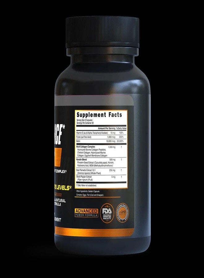PrimeGENIX – DHT Blocker for Men – Advanced DHT Balance Hair Growth Supplement with Saw Palmetto & Biotin – Perfect Support for Hair Density, Follicles & a Healthy Scalp | 90 Capsules - Image 2