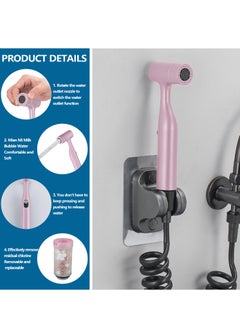 TAYRAN Handheld bidet sprayer, two adjustable modes bidet, bubble mode for feminine washing, jet mode for bidet cleaning (Pink)  - Image 3