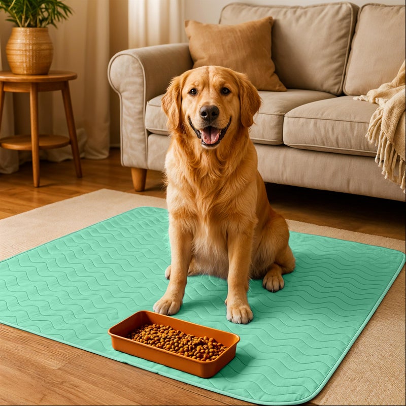 Utopia Bedding Washable Pee Pads for Dogs 34" x 52" (Pack of 4), Waterproof Incontinence Bed Pads for Adults, Elderly and Kids, Heavy Absorbency Pet Training Pads for Sofa and Couch (Green,Blue) - Image 5