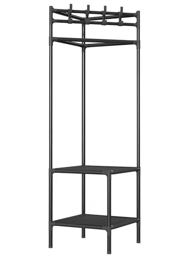 Kutis 3 Layers Bedroom Corner Coat Rack Simple Shelving Clothes Hanging Rack 45 x 45 x 180 cm - Image 4