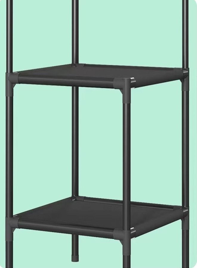Kutis 3 Layers Bedroom Corner Coat Rack Simple Shelving Clothes Hanging Rack 45 x 45 x 180 cm - Image 5