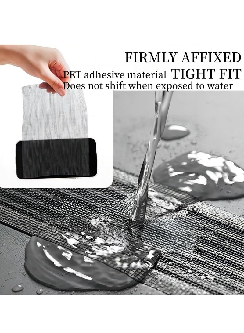 Disposable Self-Adhesive Shower Drain Hair Catcher – Anti-Blocking Floor Drain Strainers for Kitchen, Bathroom, Laundry, and Bathtub – Includes Cleaning Shovel for Easy Maintenance (10 cm Width) - Image 4