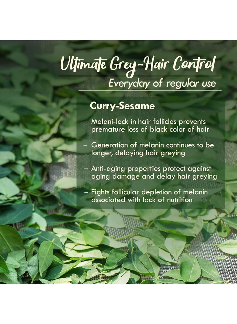 Nat Habit Curry Sesame Summer Hair Oil For Oily, Normal, Curly, Colored Hair With 16 Herbs, Coconut and Amla (100ml) - Image 3