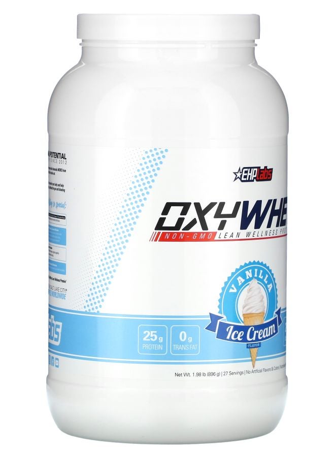 EHPLabs OxyWhey Lean Wellness Protein Vanilla Ice Cream 1.98 lb (896 g) - Image 2