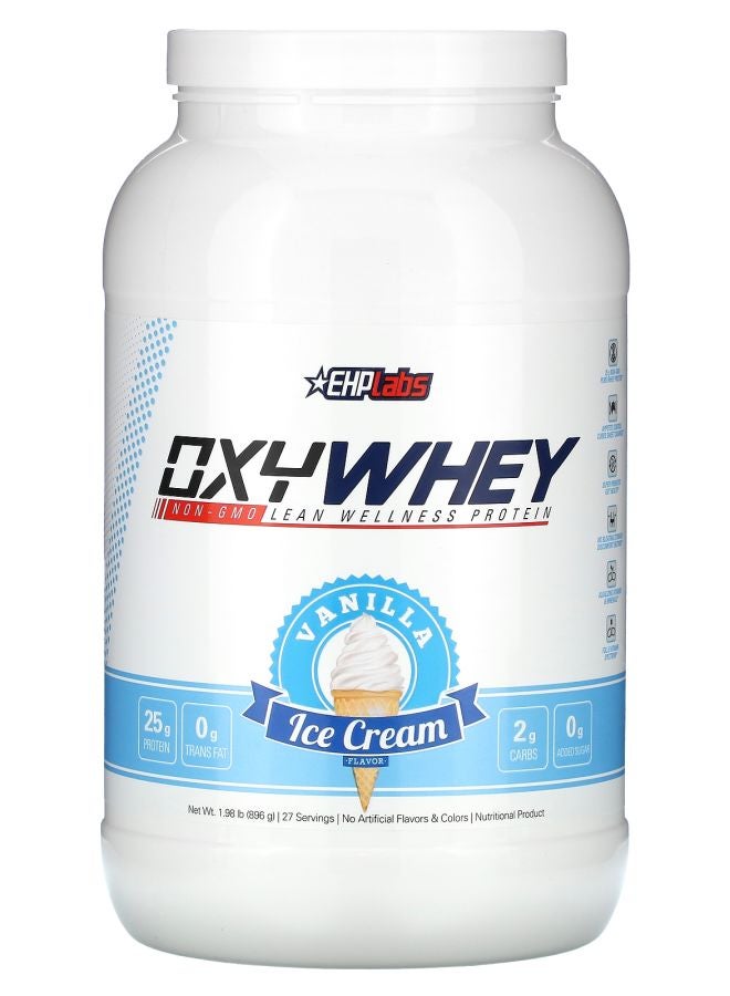 EHPLabs OxyWhey Lean Wellness Protein Vanilla Ice Cream 1.98 lb (896 g) - Image 1