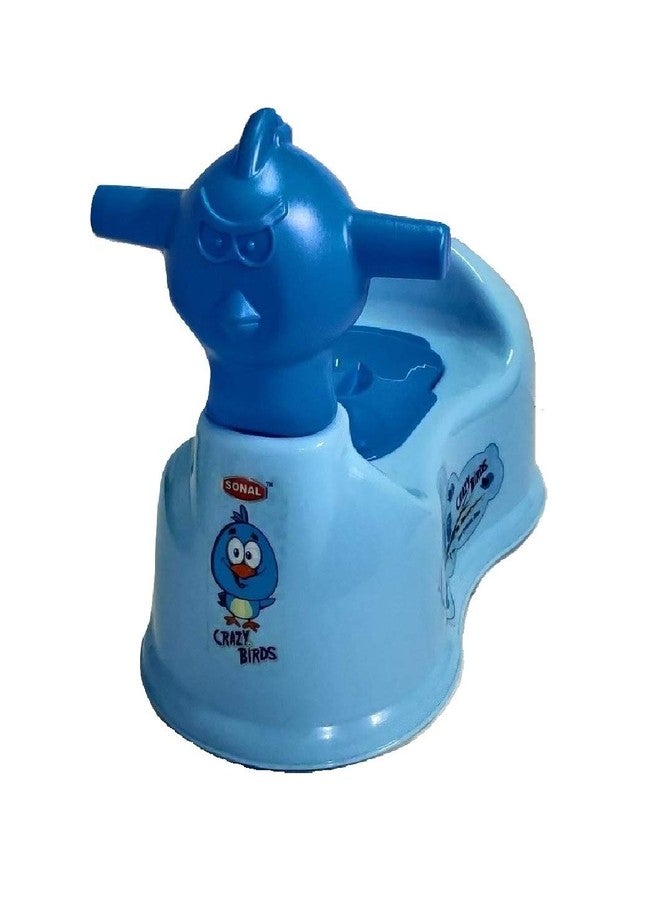 aaKaR Sonal - Crazy Bird - Baby Toilet Trainer Potty Seat with Lid Cover (Blue) - Image 2