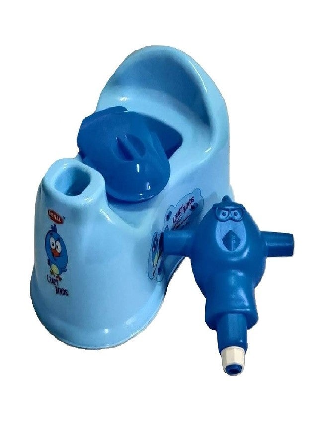 aaKaR Sonal - Crazy Bird - Baby Toilet Trainer Potty Seat with Lid Cover (Blue) - Image 3