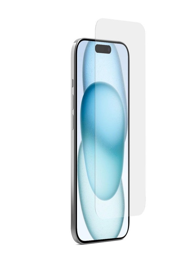 PureGear Maximum Clarity HD Tempered Glass Screen Protector for Apple iPhone 15 (2023) 6.1", Full Coverage, Case Friendly Fit, Lifetime Replacement (Self Alignment Installation Tray included) - Image 1