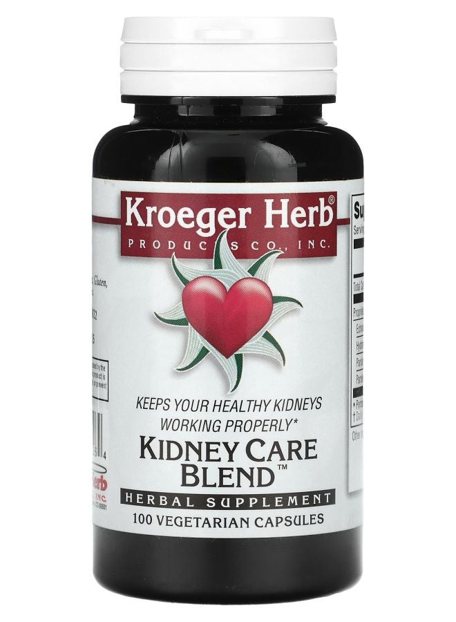 Kroeger Herb Co Kidney Care Blend 100 Vegetarian Capsules
