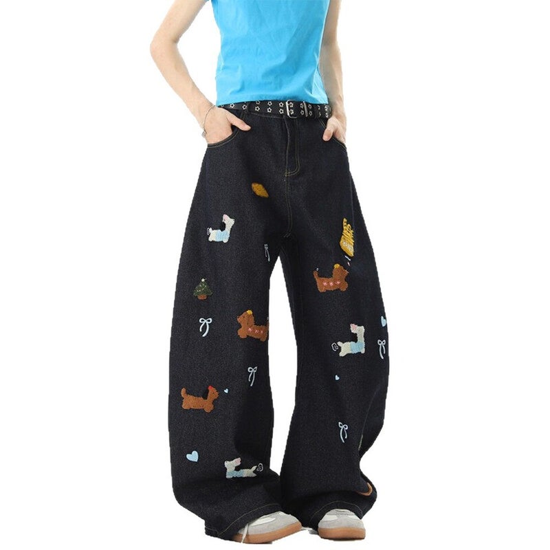 Unisex Casual Daily Denim Jeans - Image 5