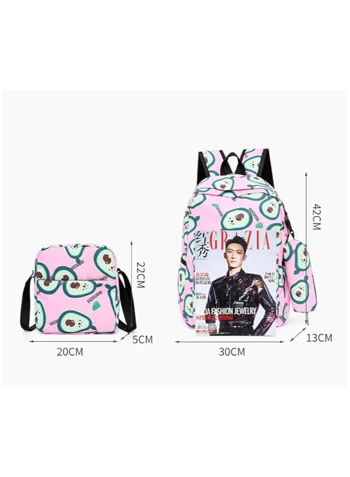 Premium Multi-Pocket Student School Backpack Set - Anti-Theft Bags with Large Capacity and Stylish Design, Perfect for Daily Use and Travel  - Image 3