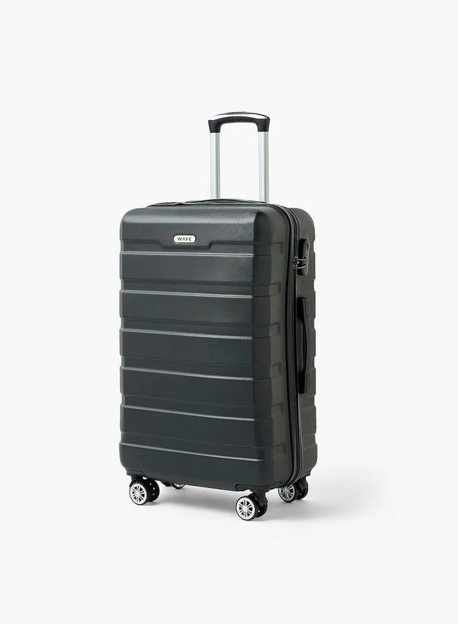 وايف Textured Hardcase Luggage Trolley With Retractable Handle - 20 Inches Cabin Bag