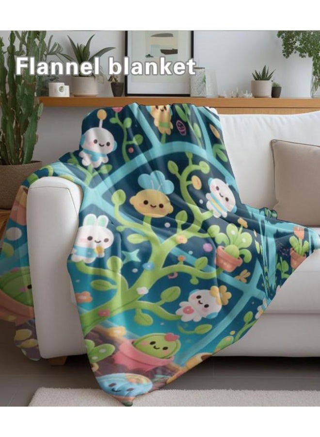 general Baby and children's cartoon flannel thin blanket (warm and comfortable, suitable for sleep, game use) 70cm*100cm - Image 5