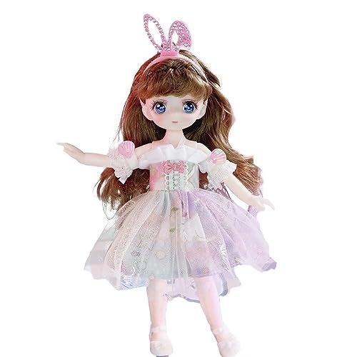 bositigo Anime BJD Doll 17 SD Dolls 9 Inch 18 Ball Jointed Doll DIY Toys with Clothes Outfit Shoes NonAdjustable Hair MakeupBest Gift for Girls Kids Children Y - Image 1