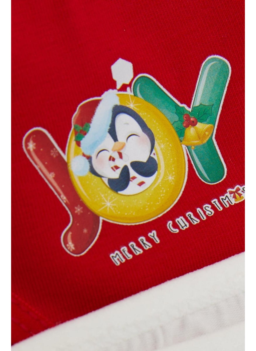 Katamino - Girls Slip 3-Piece Christmas Themed Cute Penguin Printed 1-10 Years Old, Mixed Colors - Image 1