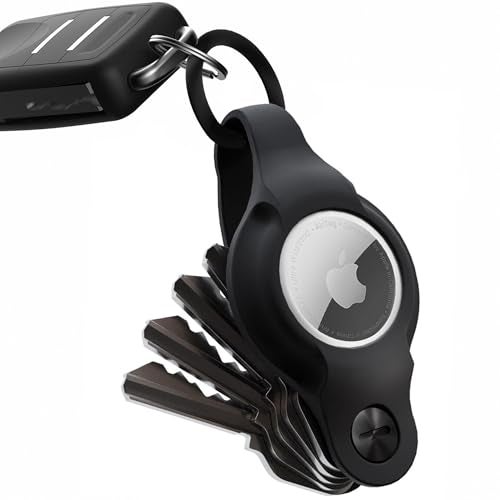 A. Vogel KeySmart AirTag Keychain Key Holder, Compatible with Apple AirTag Holder, Key Organizer Keychains, Case for Air Tag Key Chain, Key Ring - (Up to 5 Keys, Flex Silicone, Air Tags Not Included) - Image 1