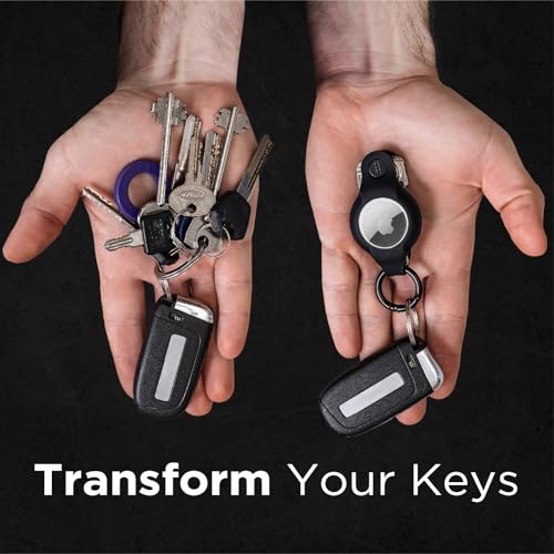 A. Vogel KeySmart AirTag Keychain Key Holder, Compatible with Apple AirTag Holder, Key Organizer Keychains, Case for Air Tag Key Chain, Key Ring - (Up to 5 Keys, Flex Silicone, Air Tags Not Included) - Image 3