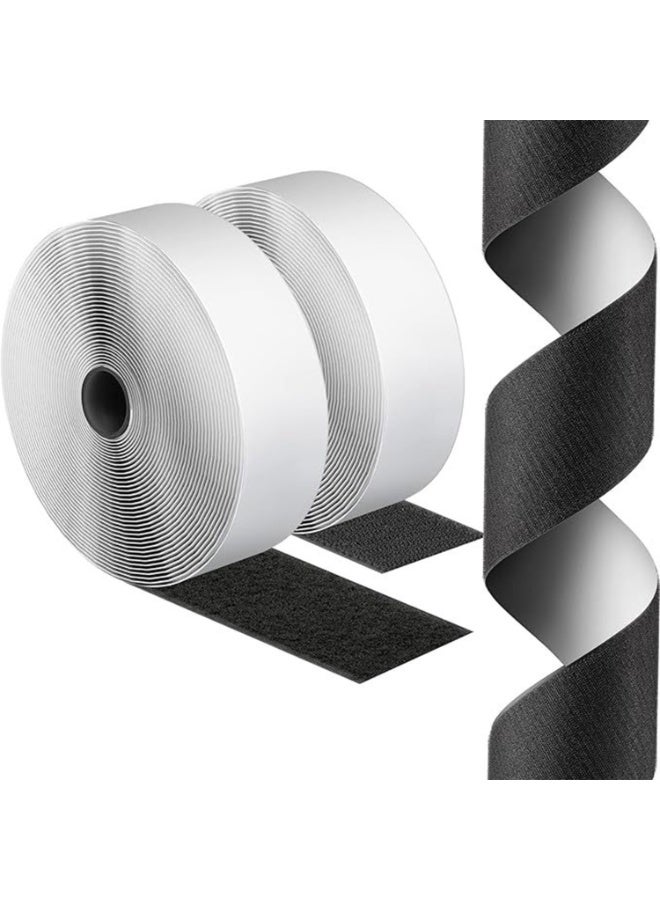 Black Heavy Duty Hook and Loop Tape Adhesive | 6M Velcro Carpet Fixing Tape with No Drilling Fixation | Anti Slip Fixing Sticker for Furniture, Stairs & DIY Projects | Durable Adhesive Tape with Customizable Cutting for Home & Commercial Use - Image 5