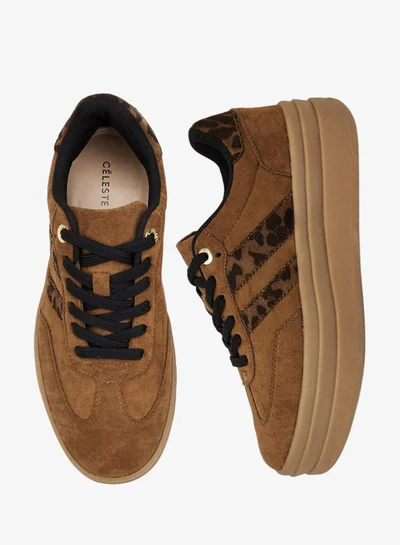 Celeste Women's Panelled Lace-Up Sneakers
