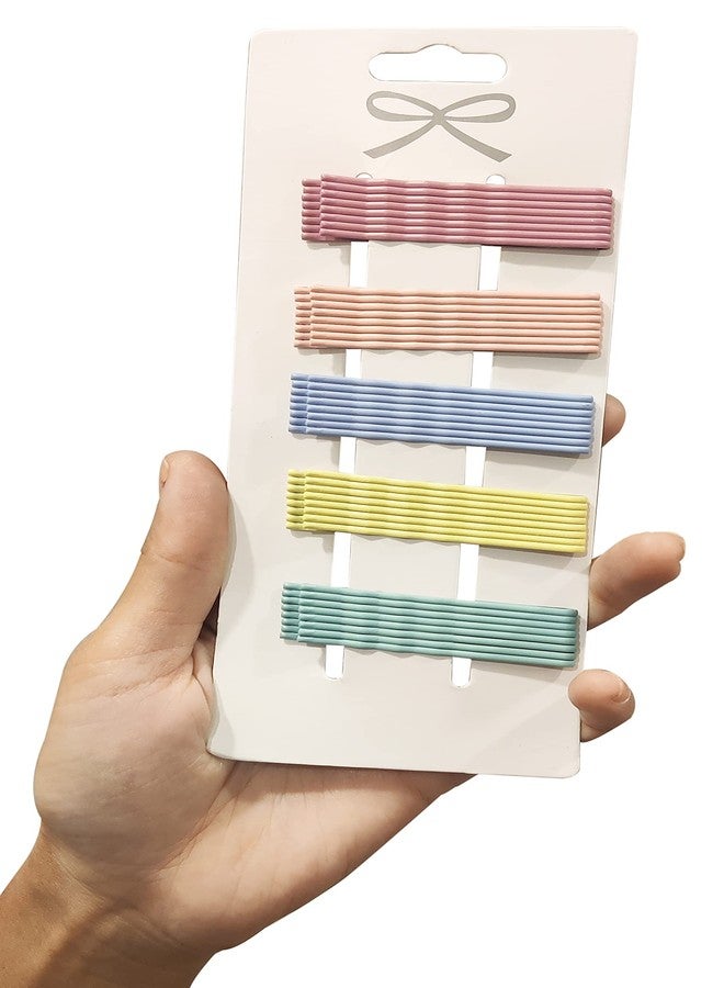 La Belleza Metal Colorful,Non-Slip Hair Clips Bob Pins/Juda Pins for Women And Girls, Baby Hair Styling Side Pins (Set Of 40) - Image 2