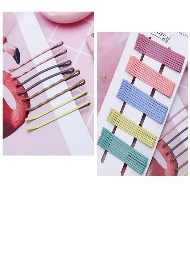 La Belleza Metal Colorful,Non-Slip Hair Clips Bob Pins/Juda Pins for Women And Girls, Baby Hair Styling Side Pins (Set Of 40) - Image 4